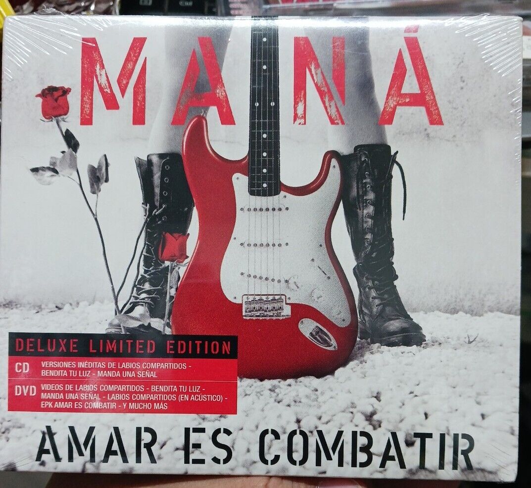 Maná - Amar Es Combatir (Deluxe Limited Edition) (CD+DVD Set) (CD, 2007)Sealed