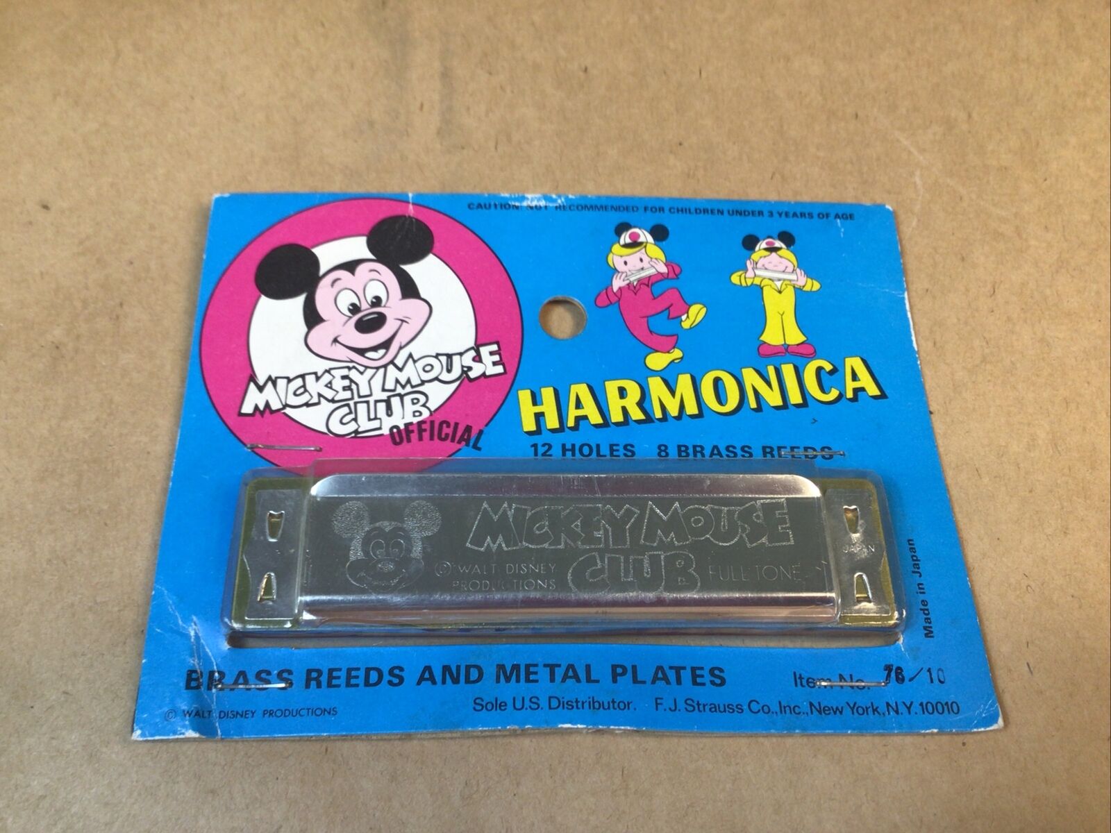 Vintage Disney Mickey Mouse Club Official Harmonica NEW IN PACKAGE