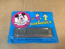 Vintage Disney Mickey Mouse Club Official Harmonica NEW IN PACKAGE picture