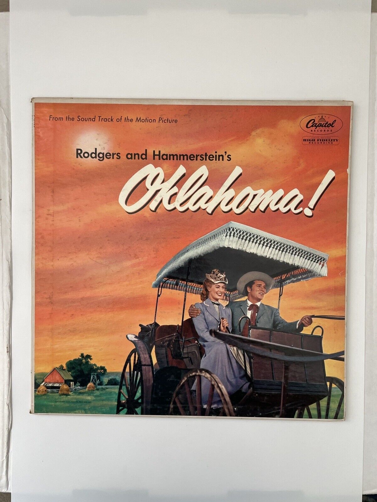 Vintage 1955 Oklahoma Soundtrack Rogers Hammerstein Record LP Capitol Records N