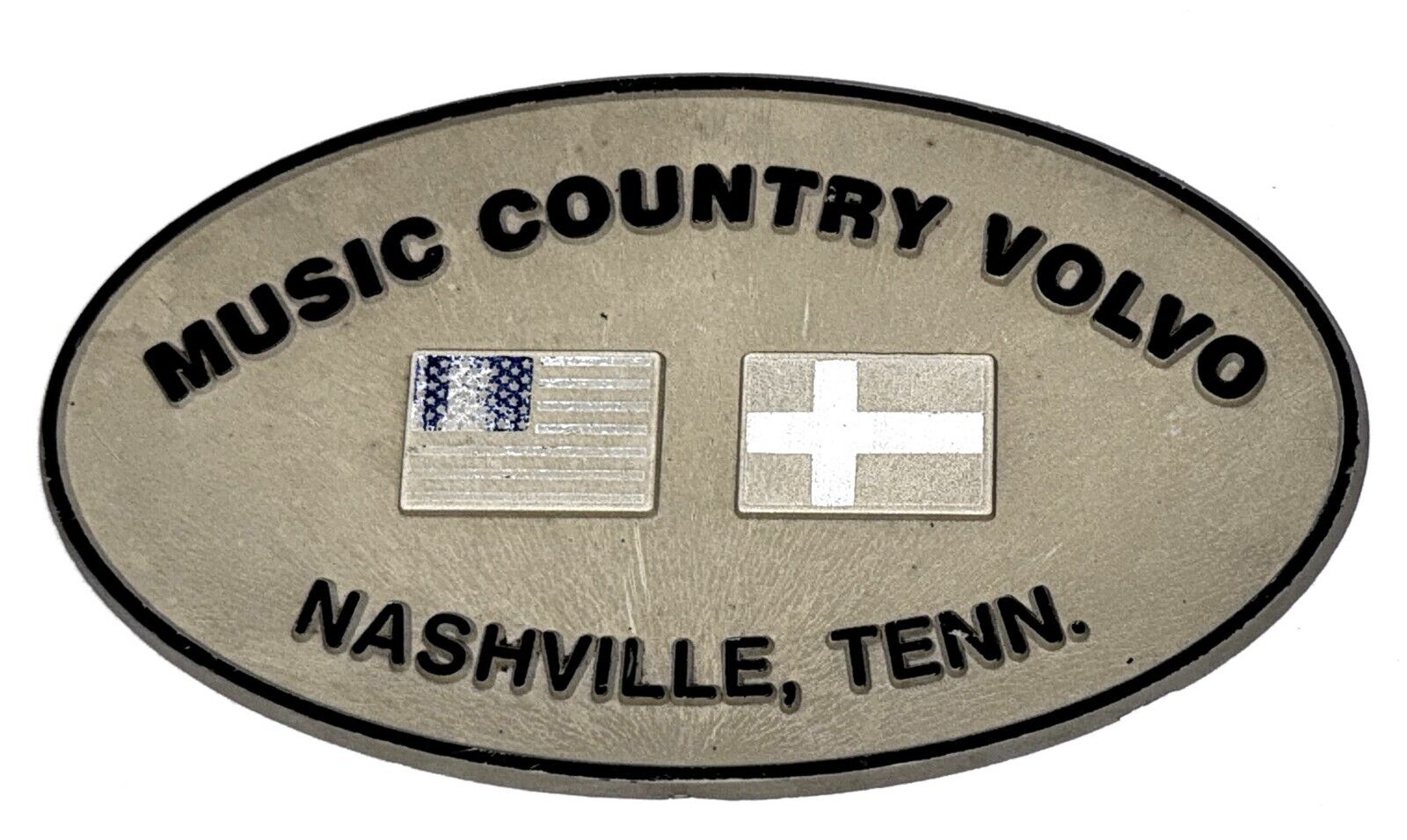 Vintage Music Country Volvo Nashville, TN Dealer Advertising Nameplate Emblem