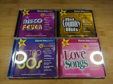Lot Of 4 Karaokeparty Retro '80s Love Songs Hot Country Hits Disco Mint CD-G picture
