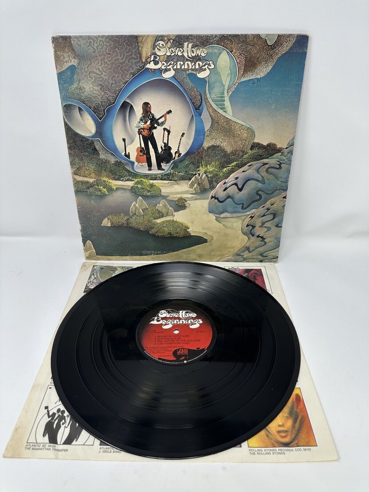 Steve Howe Beginnings 1975 Atlantic Records SD18154 Prog Rock Vinyl LP VG+/VG