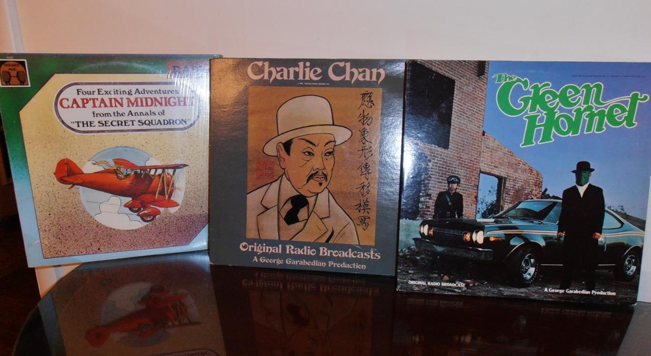 3 Nostalgic Radio Programs- the Green Hornet -Captain Midnight - Charlie Chan