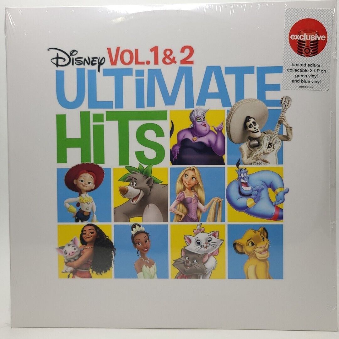 Disney Ultimate Hits Vol. 1-2 Limited Edition Green & Blue Vinyl 2xLP SEALED