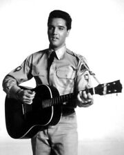 Elvis Presley G.I. Blues The King plays guitar 12x18 Poster picture