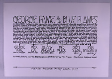 Georgie Fame And The Blue Flames Pete Frame Original Rock Family Tree  picture