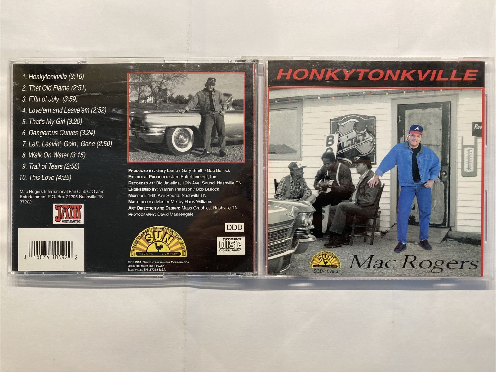 Mac Rogers - Honkytonkville CD - Sun Records - Great Condition