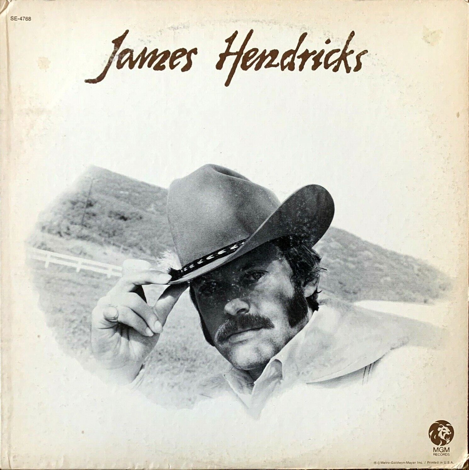 James Hendricks - James Hendricks Self-titled 33 RPM Vinyl LP Record PROMO VG+