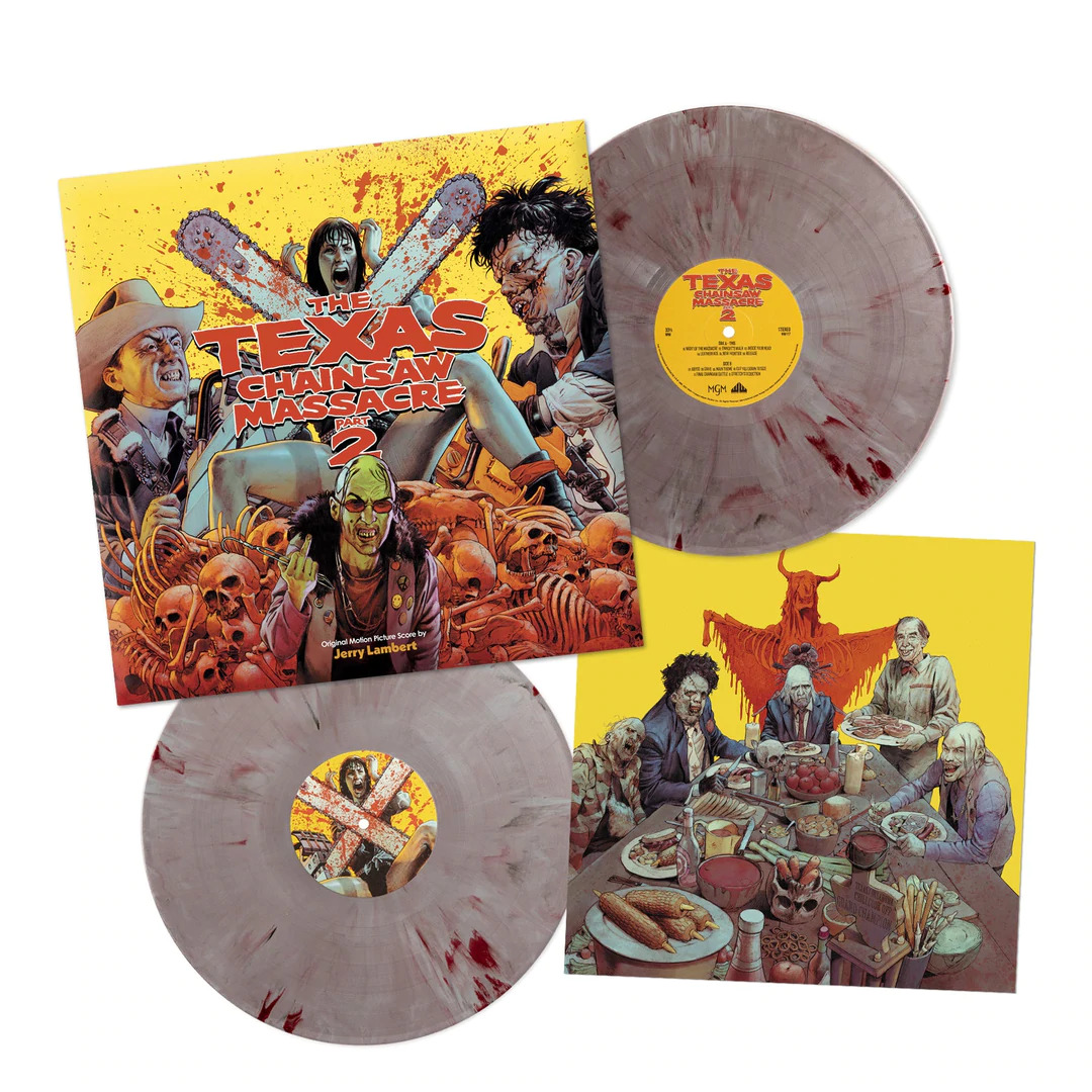 Texas Chainsaw Massacre 2 - Horror Soundtrack OST Colored Vinyl 2XLP - Waxwork