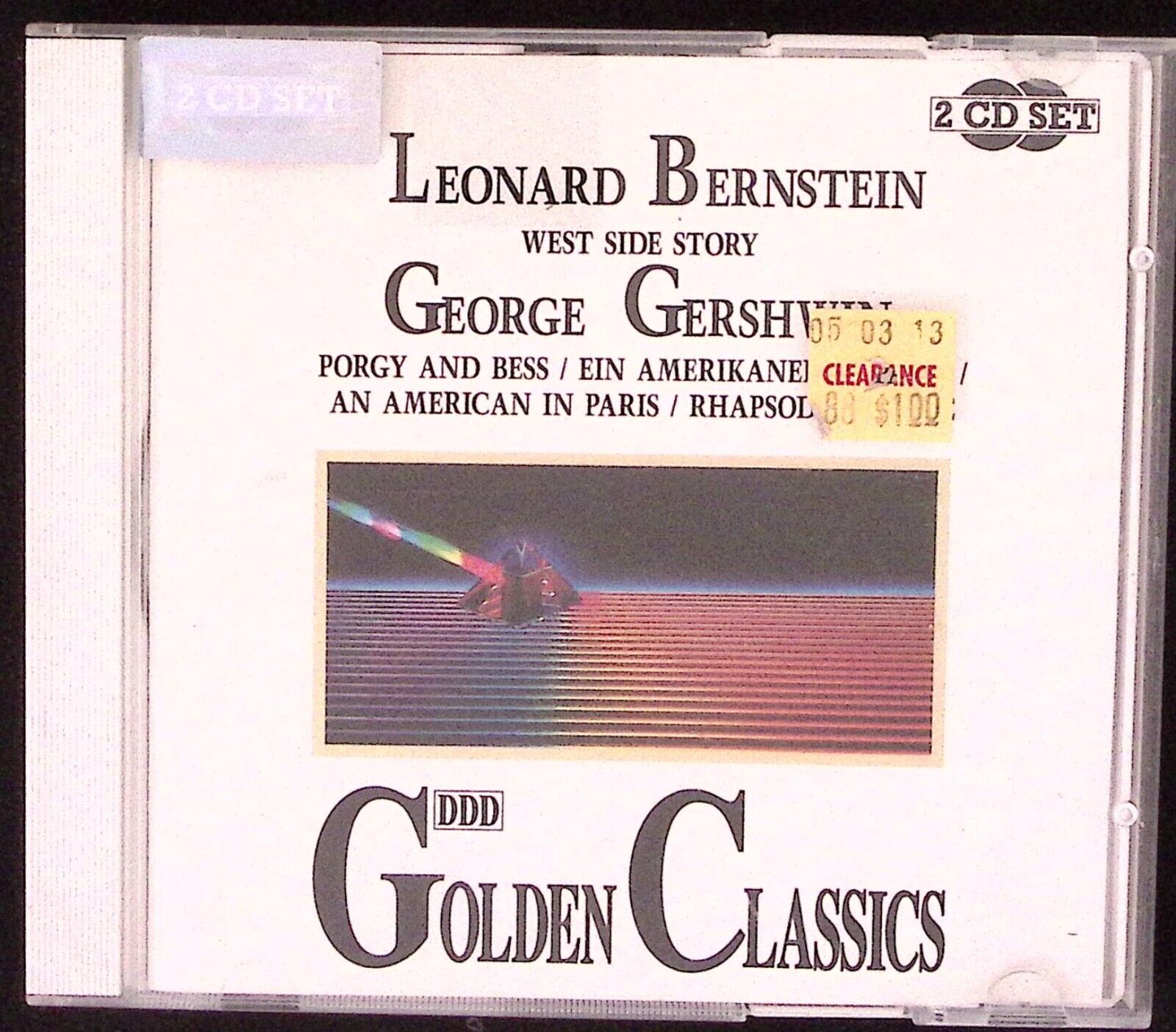 LEONARD BERNSTEIN GEORGE GERSHWIN GOLDEN CLASSICS WEST SIDE STORY MORE 2-CD 664