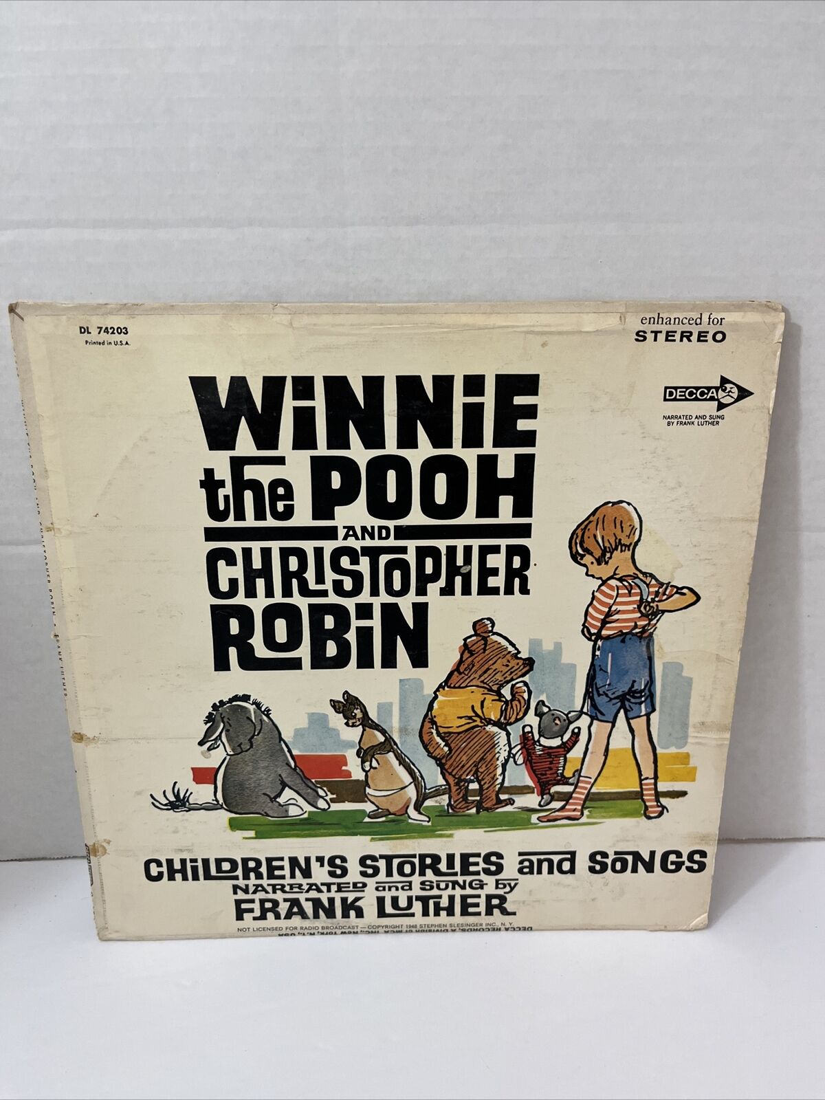 WINNIE THE POOH / CHRISTOPHER ROBIN MONO/1948 DL4203/RA Vinyl LP Record Tested