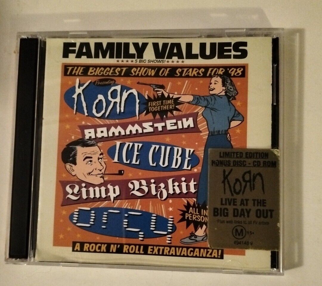 RARE - FAMILY VALUES TOUR \'98  - 2CD Limited Edition 