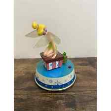 Vintage DISNEY TINKERBELL ROTATING MUSIC BOX FIGURINE BY GEMMY INDUSTRIES picture