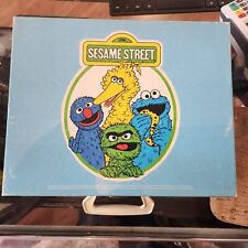 Sesame Street Fully Working Vintage Retro Turntable W/ Large Lot Of Kids Records picture