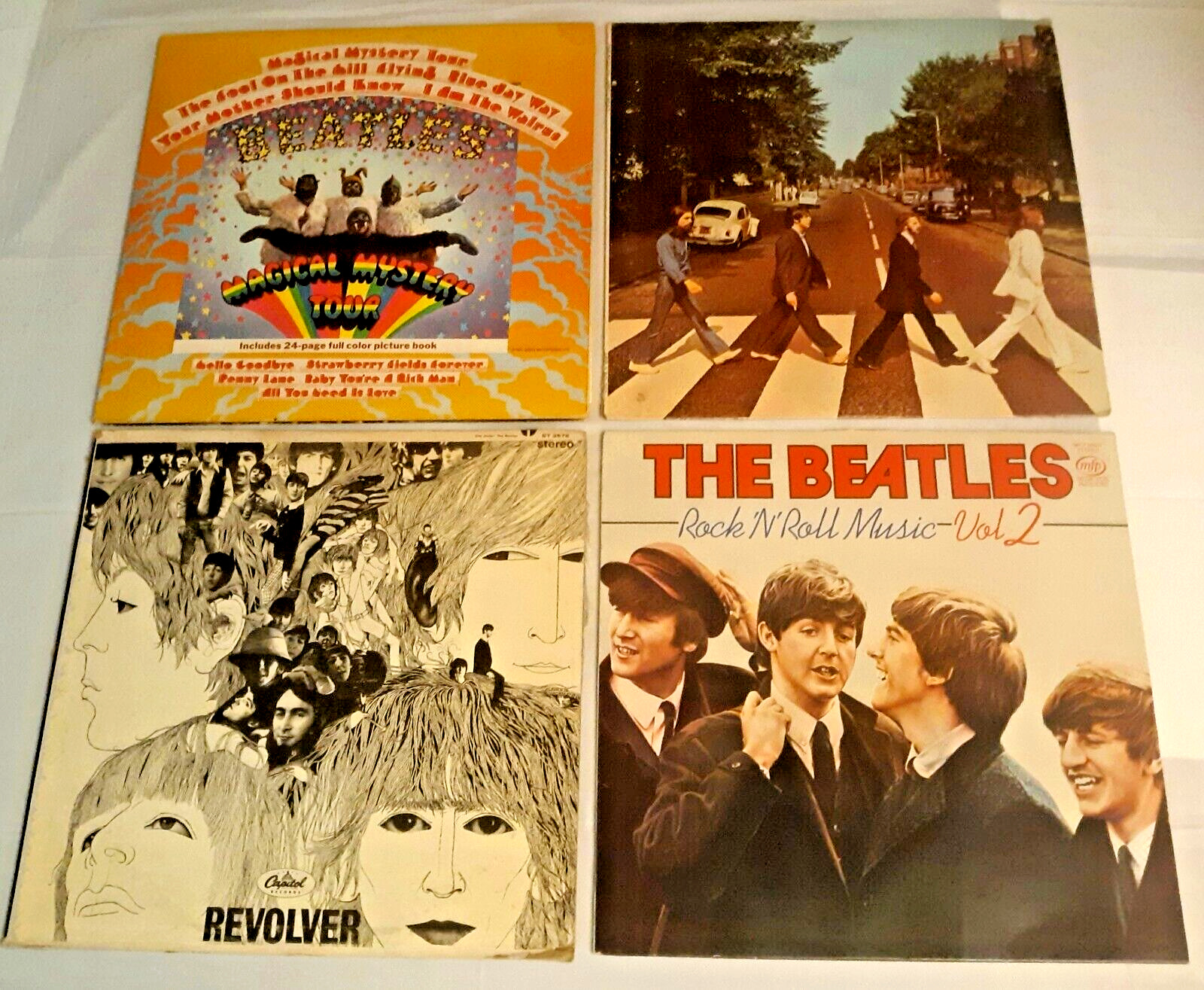The Beatles Vinyl Record Lot Used Abbey Road Revolver Magical Mystery Tour