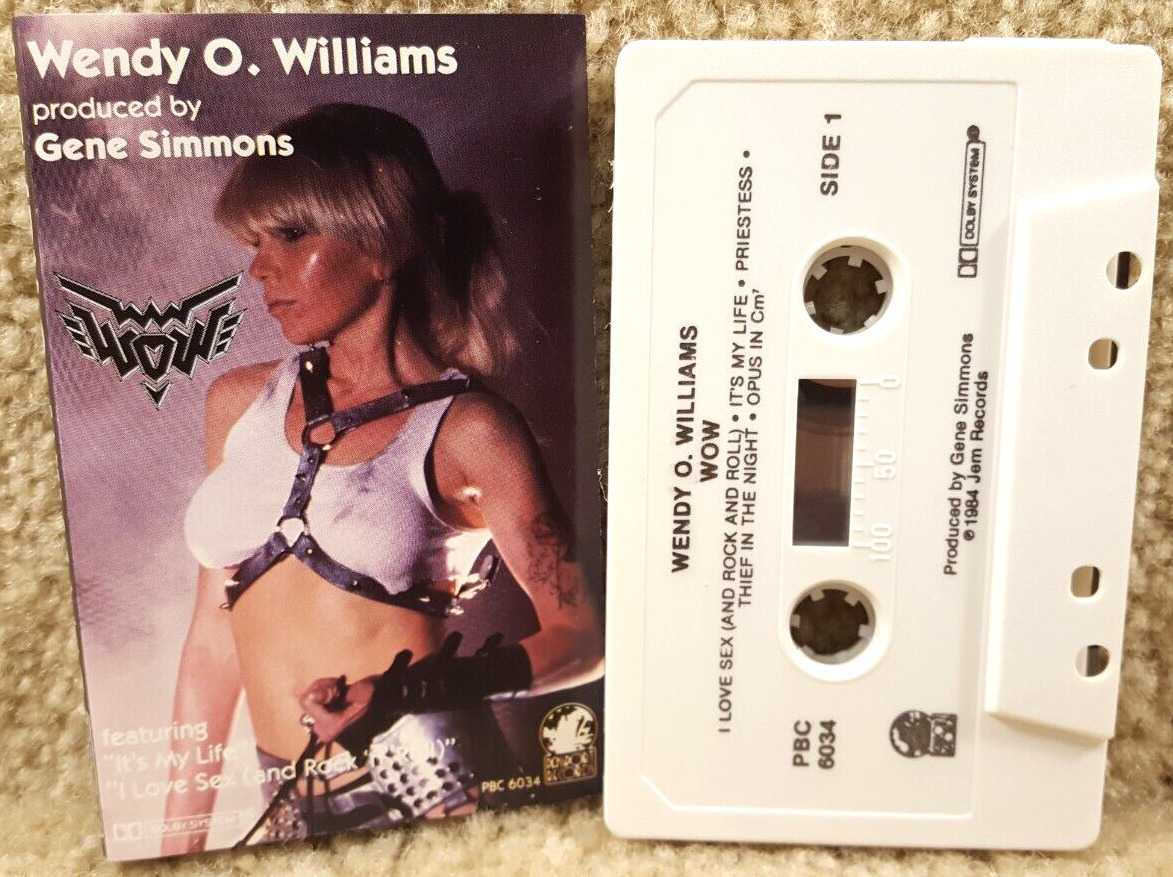 Wendy O. Williams Wow Cassette Tape Jam Records Vintage 1984