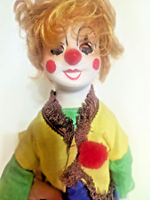 Vintage Porcelain Musical Wind Up Clown Doll  picture