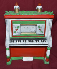 Vintage Ceramic Christmas Piano Music Box picture