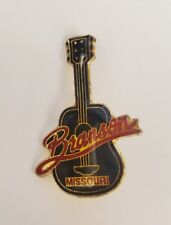 BRANSON Missouri Guitar Shaped Collectible Souvenir Lapel Hat Pin Pinchback picture