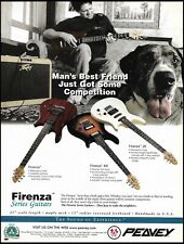 Peavey Firenza AX & JX guitar series advertisement 1998 ad print  picture