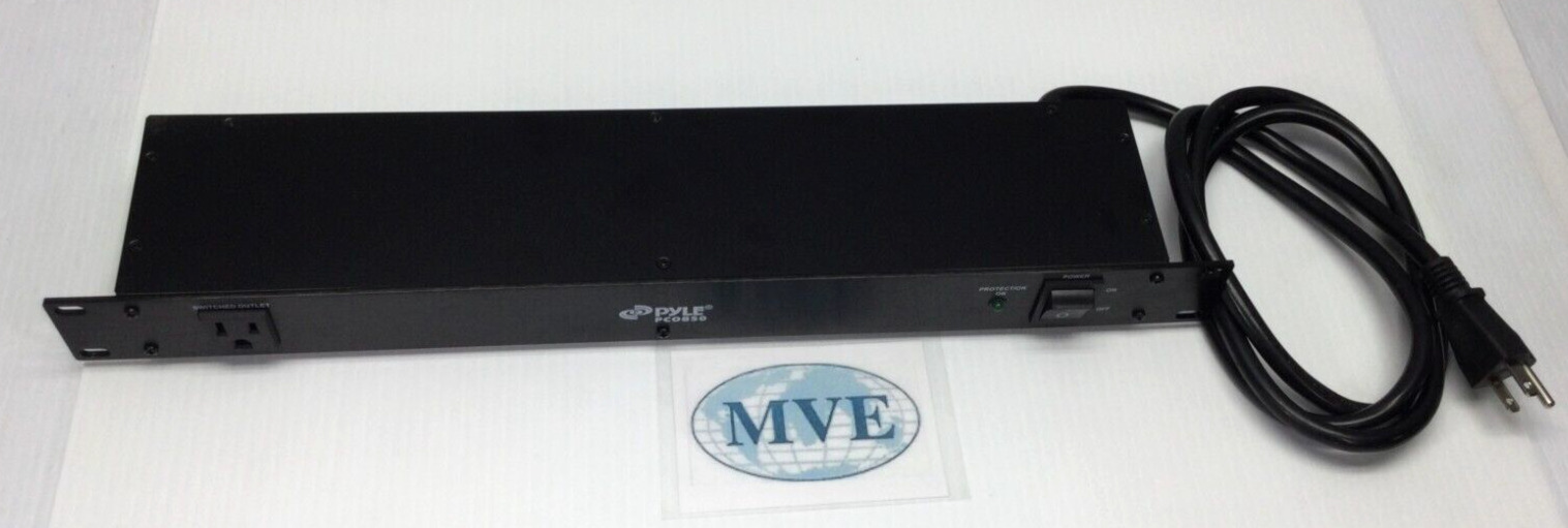 PYLE PCO850 15AMP 9-PORT OUTLET MOUNTABLE POWER DISTRIBUTION CONDITIONING UNIT