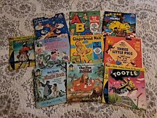 Vintage Disneyland  A Little Golden Book & Record Lot of 10 Books picture