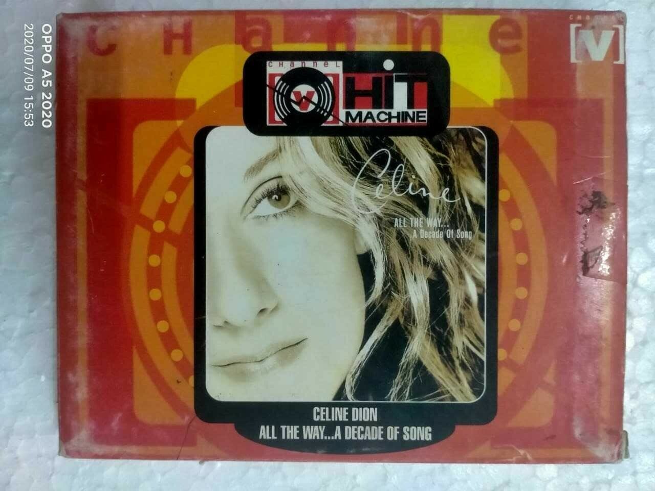 CELINE DION all the way decade of song channel V RARE 2 CASSETTE TAPE INDIA seal
