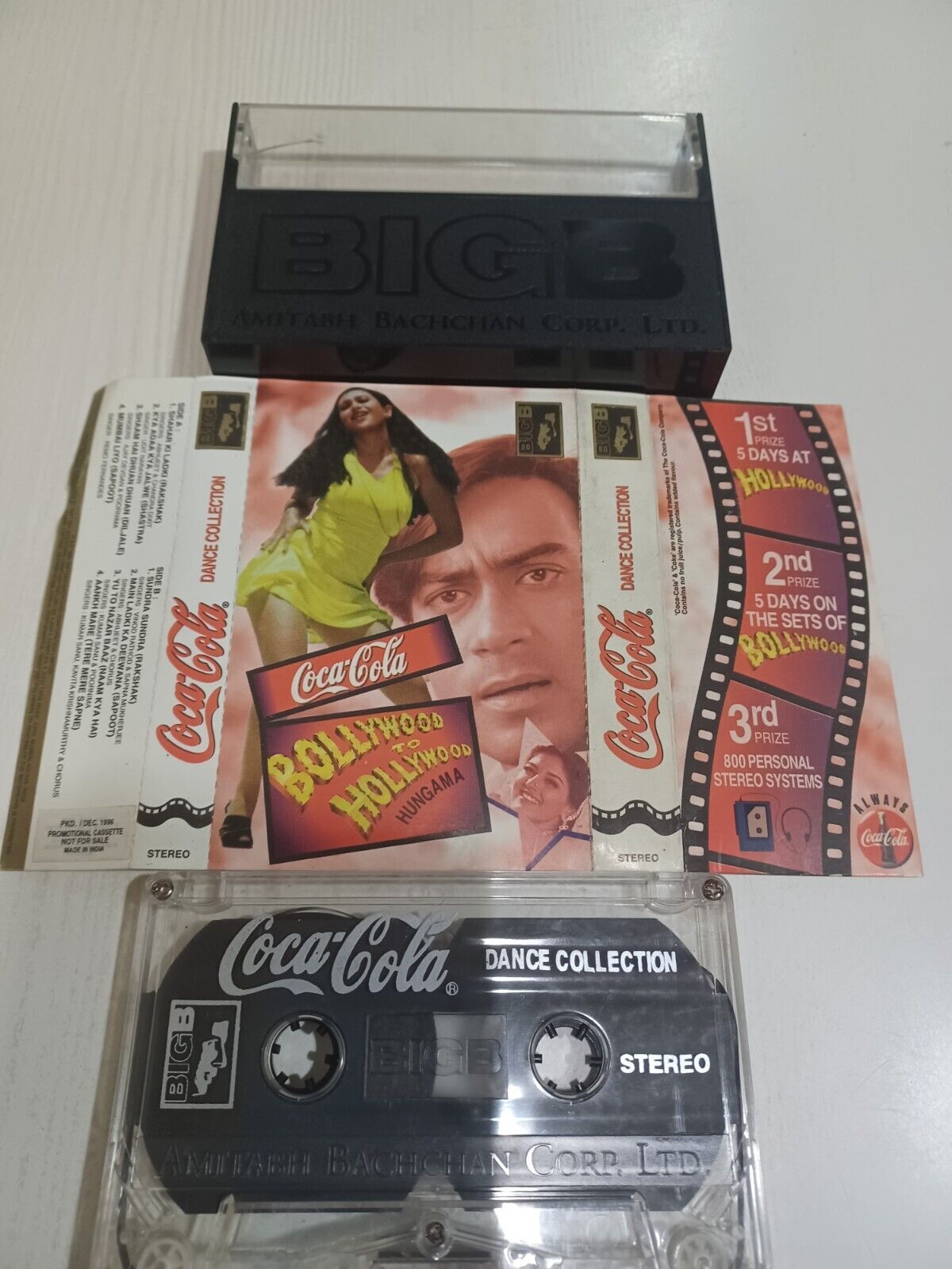 Amitabh Bachchan ABCL Spl Promo Coca Cola CASSETTE tape INDIA bollywood RARE \'96