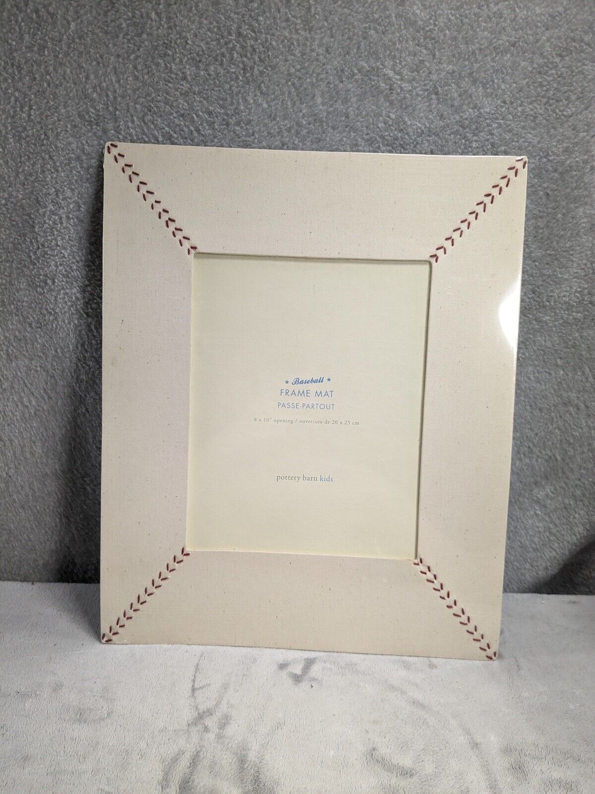 Pottery Barn Kids Picture Frame Mat - 8x10 Photo Opening - Vintage Baseball