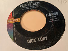 Dick Lory 45 The Pain is Here/You Liberty F-55306 Rare Rocker picture