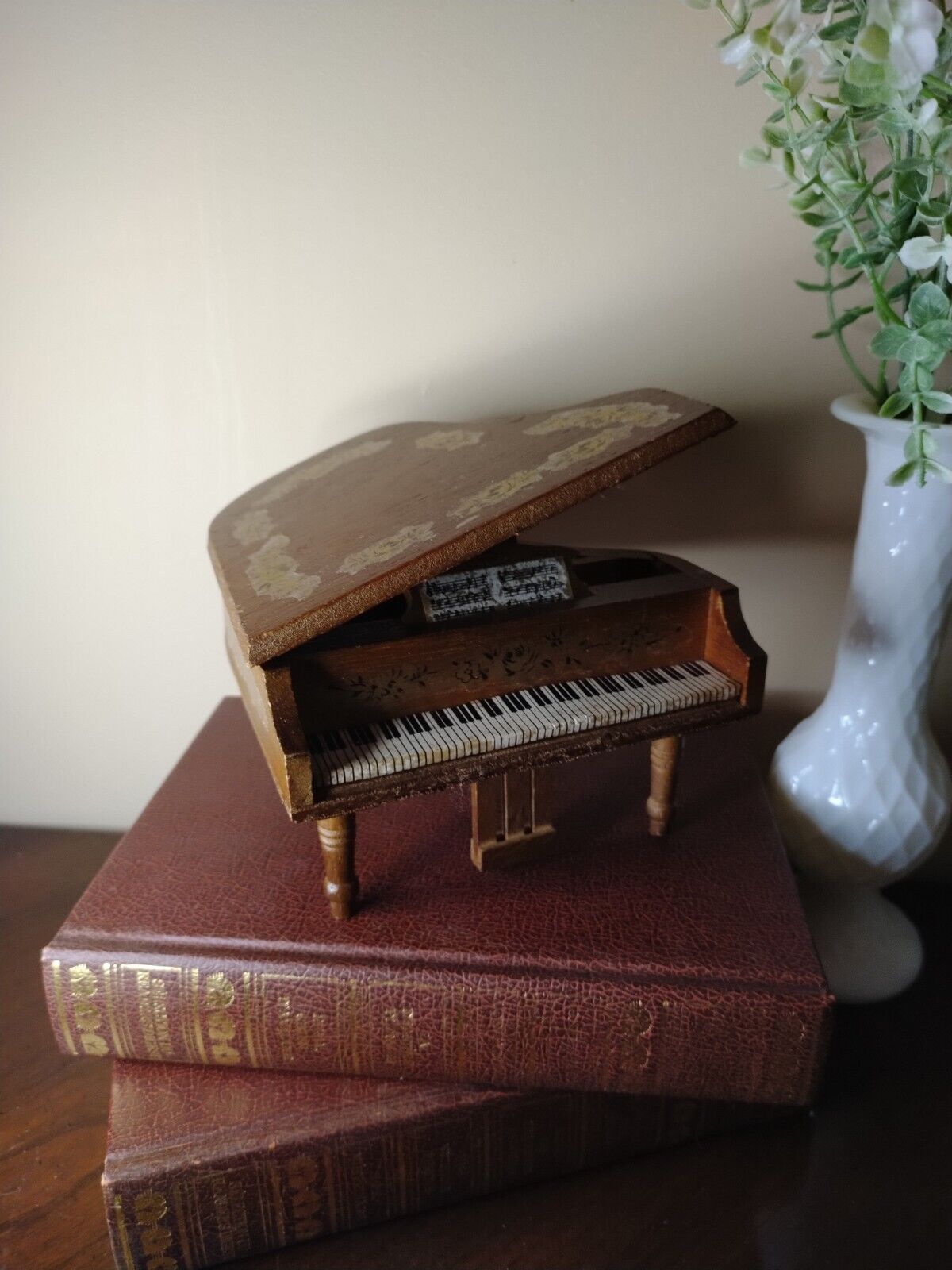 Vintage Baby Grand Piano Music Box