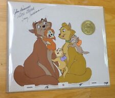 Banjo the Woodpile Cat Original Animation Production Cel Signed John, Don, Gary picture