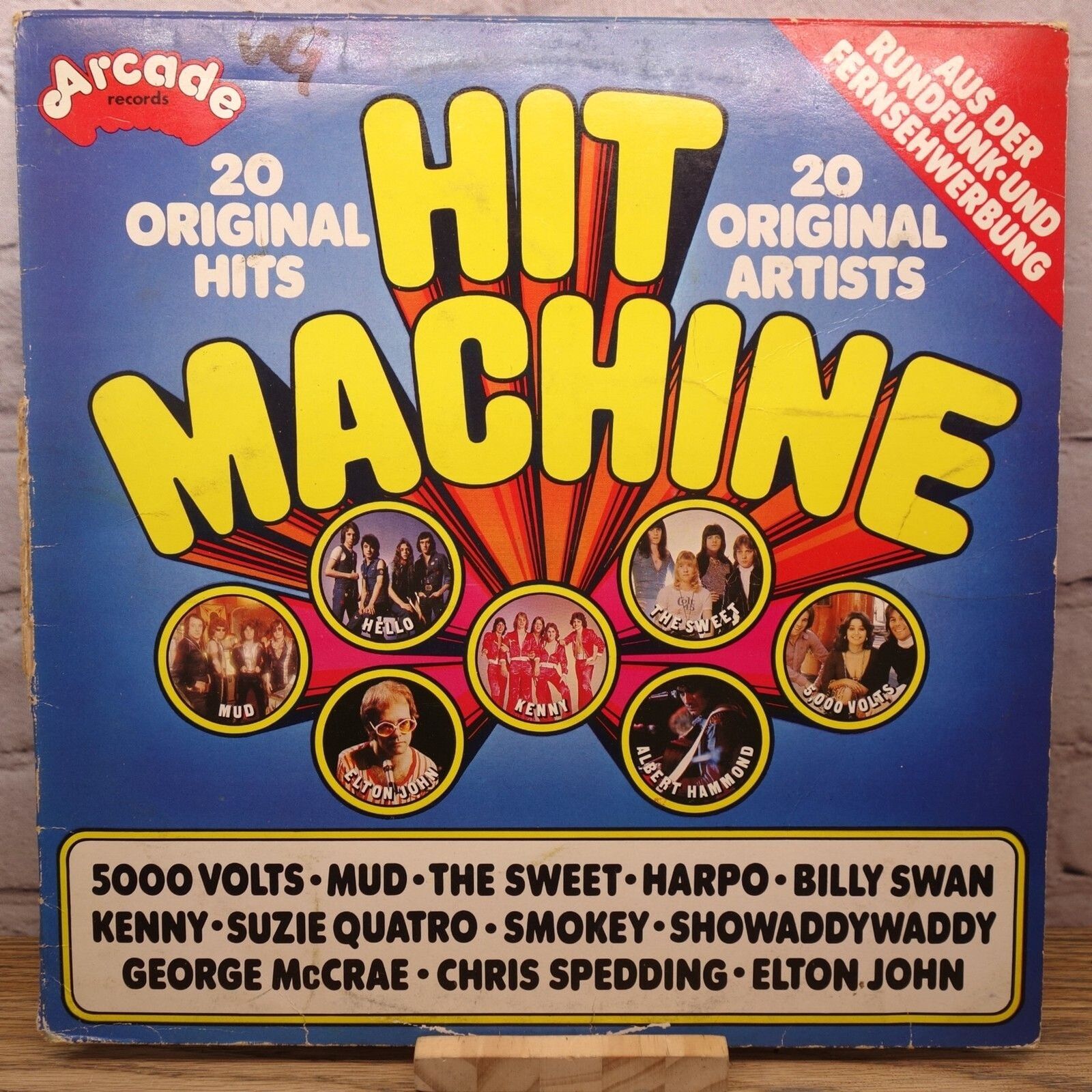 Arcade Records Hit Machine Various Artists Vintage 1970\'s Album Vinyl Record