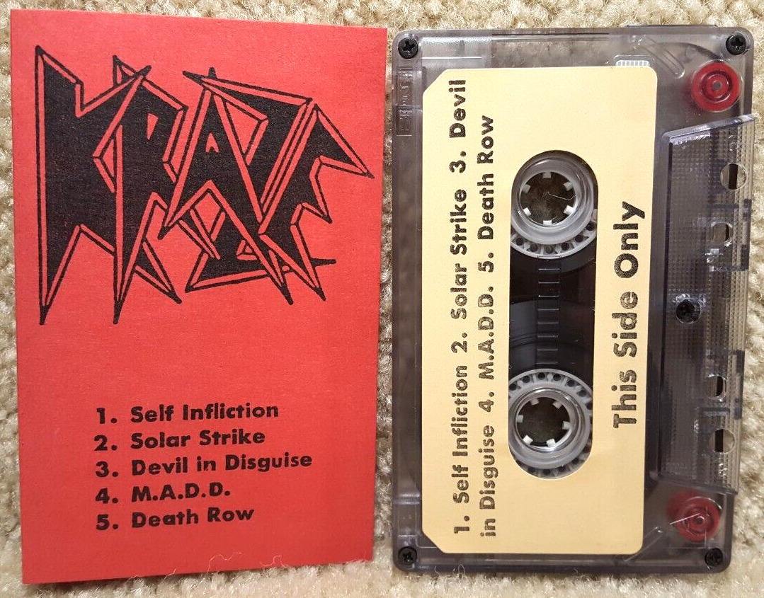 Vintage 1987 Cassette Tape Kraze Demo II 3 Demonstration Promo Promotional