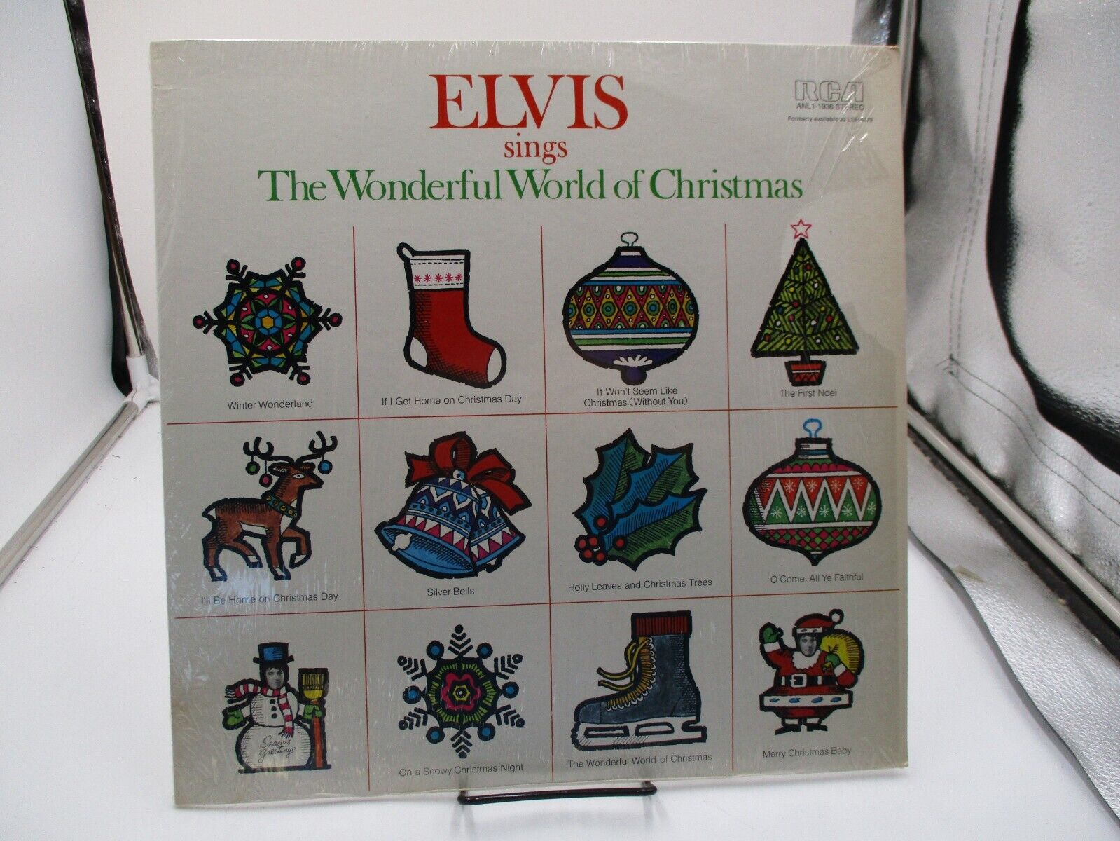 ELVIS PRESLEY The Wonderful World Of Christmas LP Record Album Ultrasonic EX