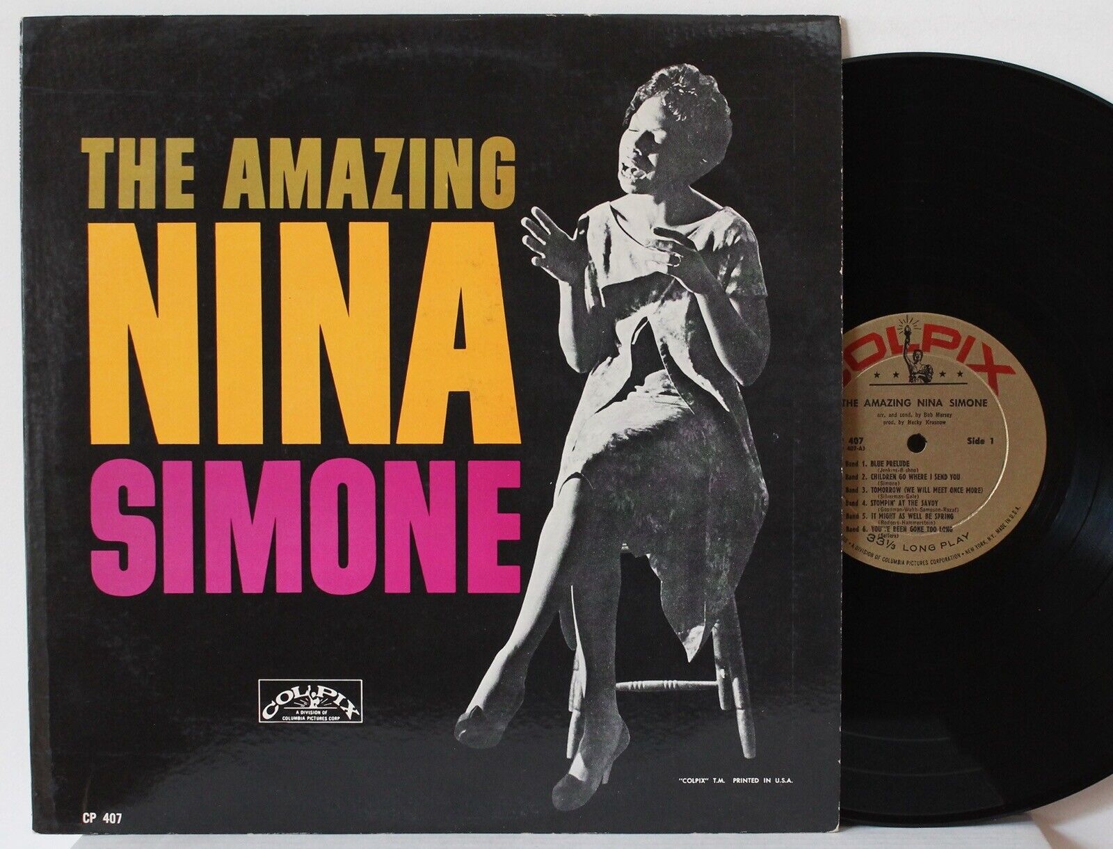 “The Amazing NINA SIMONE” LP (Colpix 407, orig ’59 Mono) Unplayed - Soul Jazz