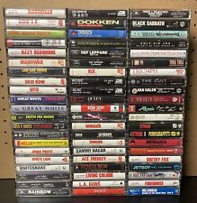 Lot Of 63 Various Metal Hard Rock Cassette Tapes NIRVANA METALLICA VAN HALEN picture