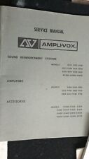 Ampli-Vox S Service Manual Amplifier,  Sound System RARE picture