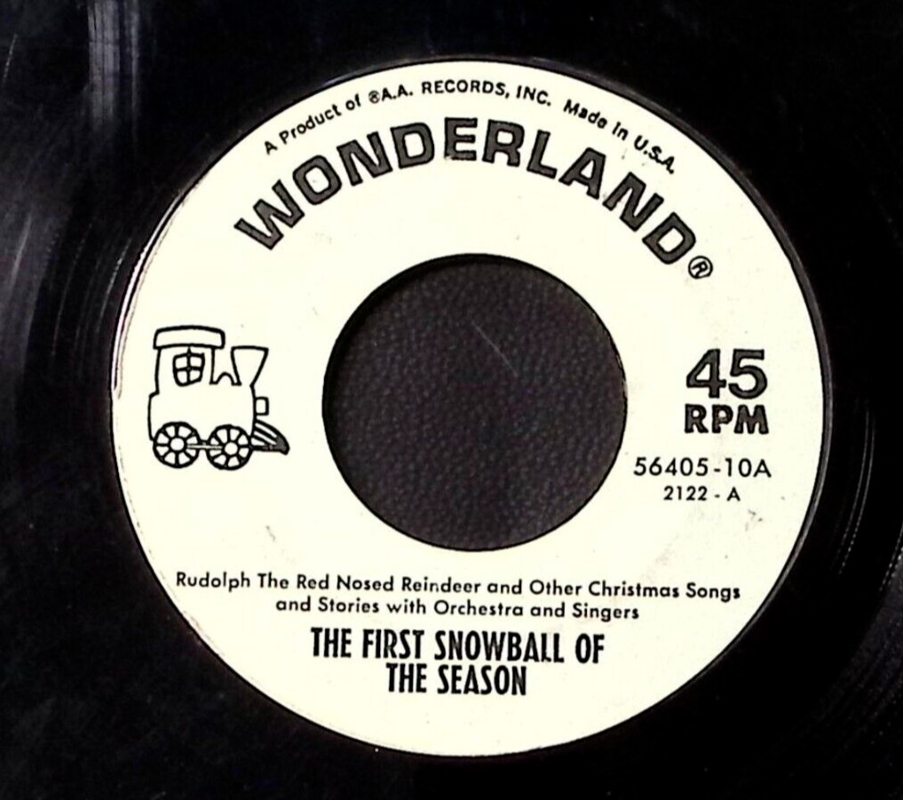 WONDERLAND THE FIRST SNOWBALL OF THE SEASON/CHRISTMAS CANDLES VINYL 45 49-139