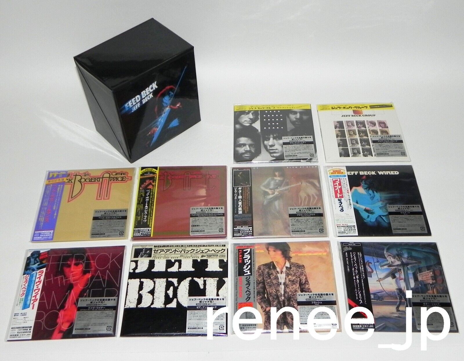 2005 JEFF BECK / JAPAN Mini LP CD x 10 titles + PROMO BOX (Marshall Amps Box)set