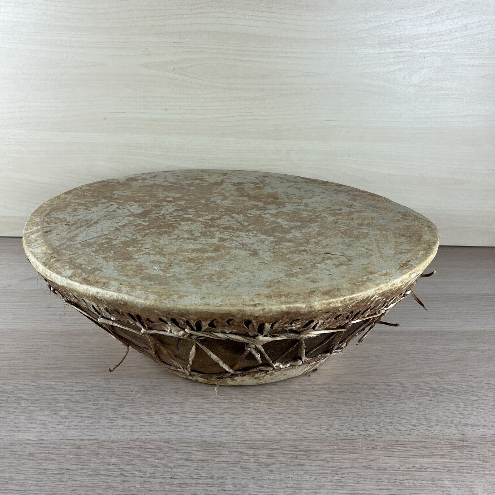 Classic Native Wooden Hand Made Vintage Drum 19