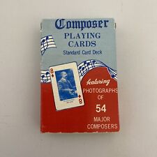 Vintage Famous Great Music Composers Playing Cards, Complete Set, 54 Diff Photos picture