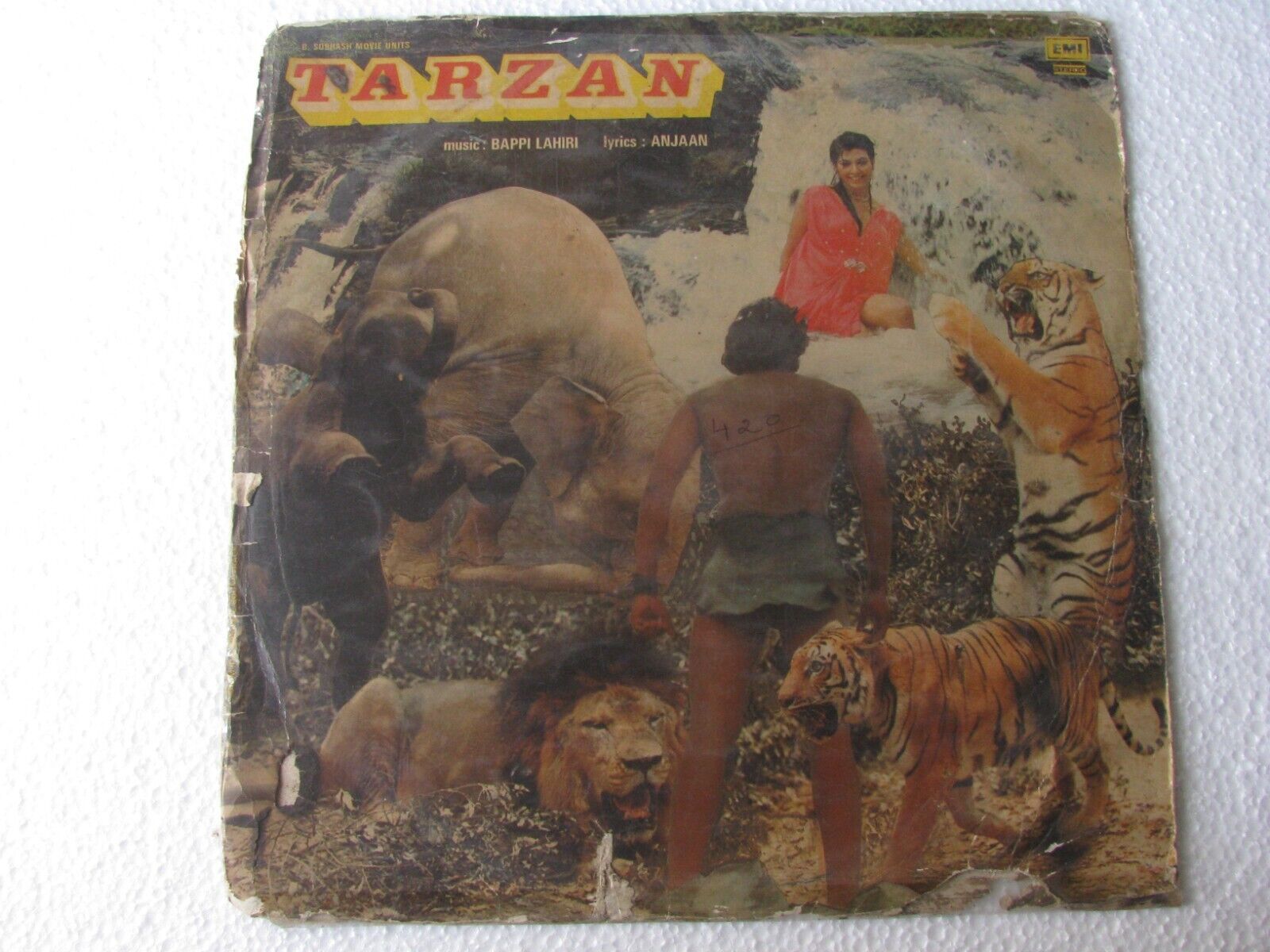 Tarzan BAPPI LAHIRI LP Record Bollywood India-2934