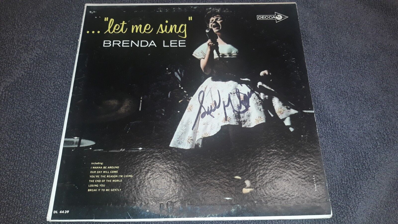 Vintage Vinyl Record Brenda Lee Let Me Sing Decca DL 4439 1963 1st Pressing VG+