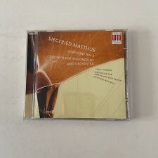 Siegfried Matthus Symphony No 2 CD Concerto for Violoncello and Orchestra Schwab picture