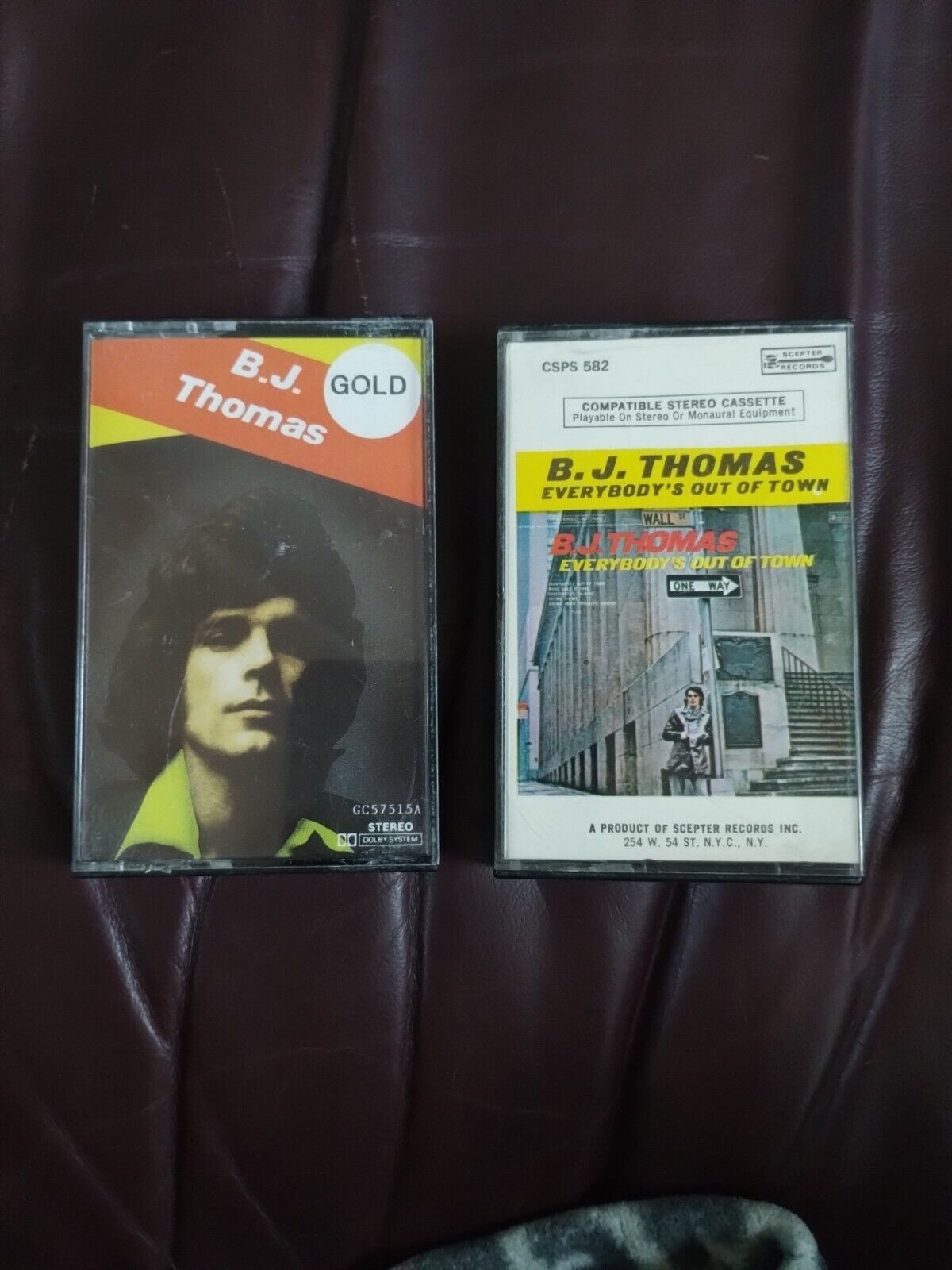 B.J. Thomas Vintage Rare Cassette Tapes Lot Of 2