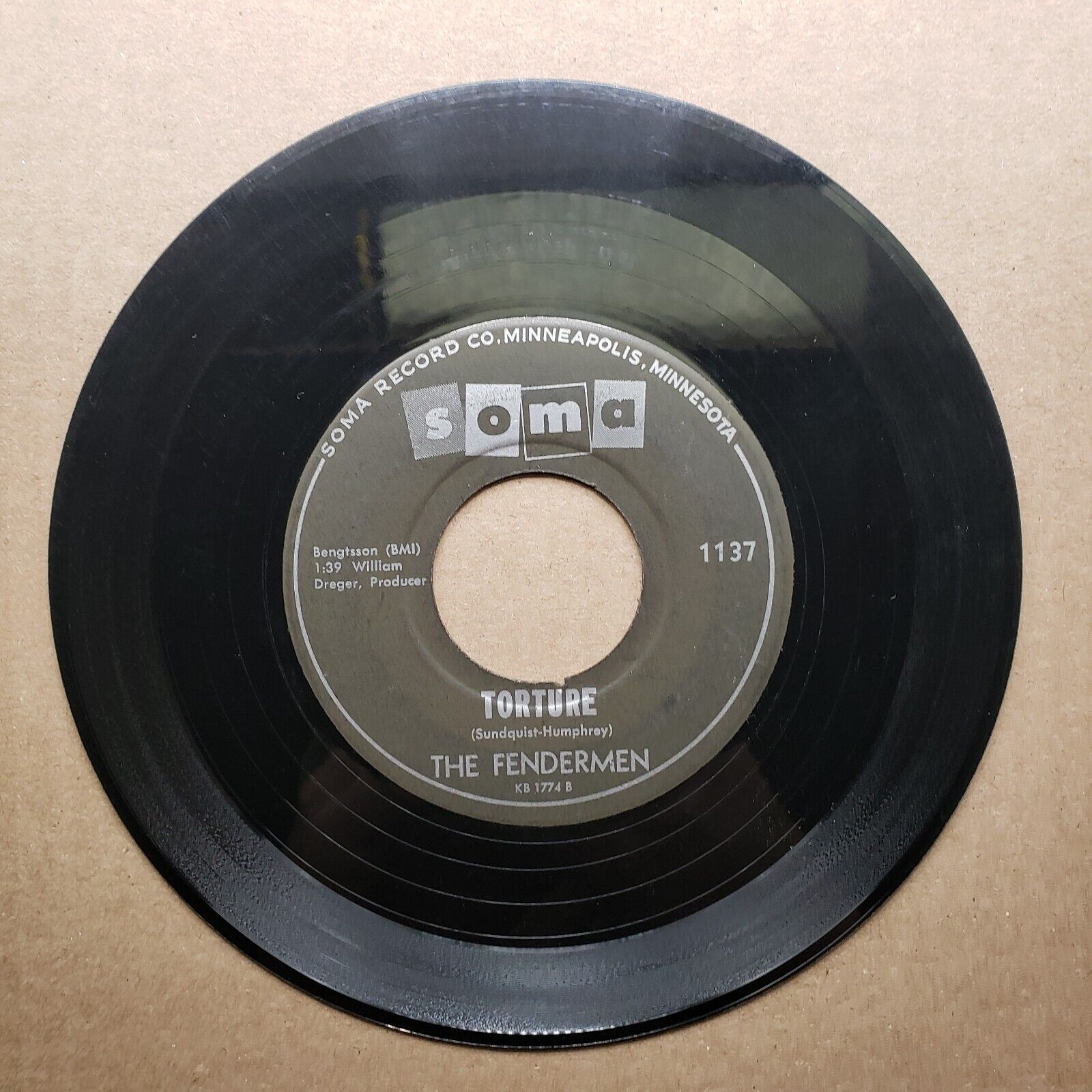 The Fendermen - Mule Skinner Blues; Torture - Vinyl 45 RPM