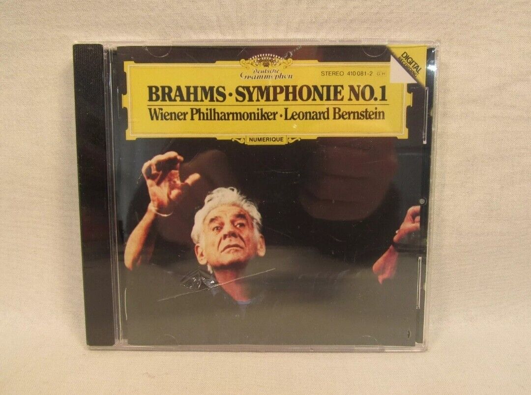 BRAHMS Symphony No. 1 Leonard Bernstein Vienna Philharmonic CD NEW SEALED