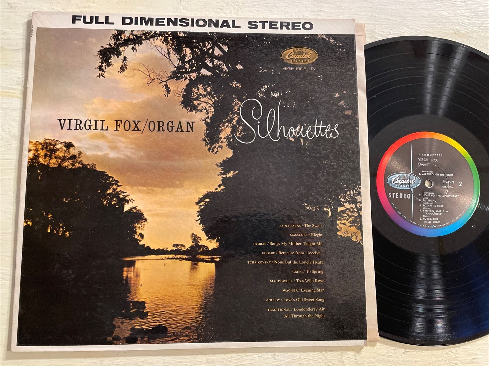 Virgil Fox Organ Silhouettes LP Capitol FDS Stereo M-